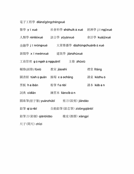 第三次活動實用詞彙 2